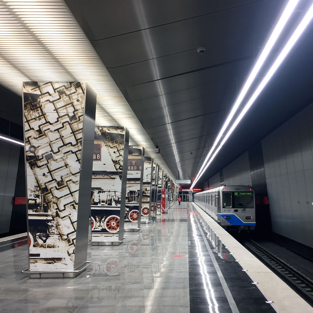 Архитектурный свет на новых станциях Московского Метро 